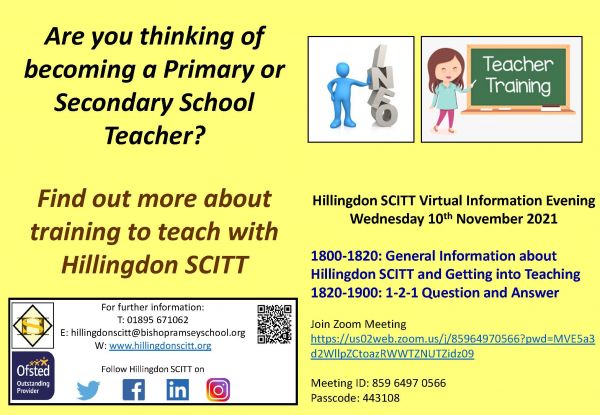 Hillingdon SCITT Virtual Info Eve Nov 2021